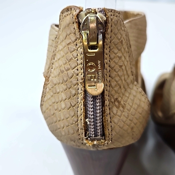 Loft  Kourtney Cream Platform Sandals Size 7 - Picture 6 of 9